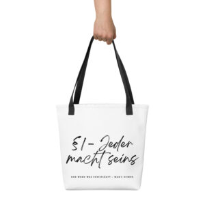 Stoffbeutel „§1 – Jeder macht seins“