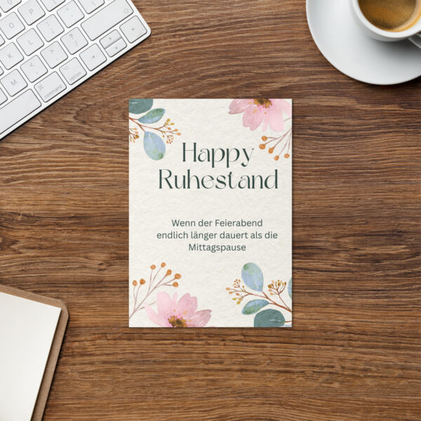 Grußkarte "Happy Ruhestand I" – Bild 2