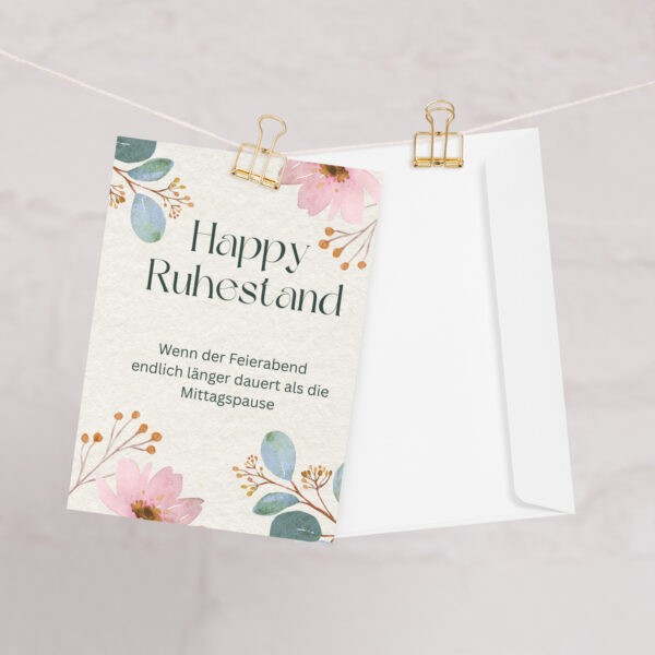 Grußkarte "Happy Ruhestand I"